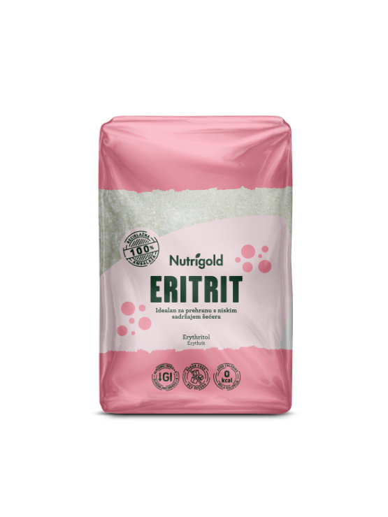 Nutrigold Erythrit Natürlicher Süßstoff – Keine Kalorien in einer 1000g Packung