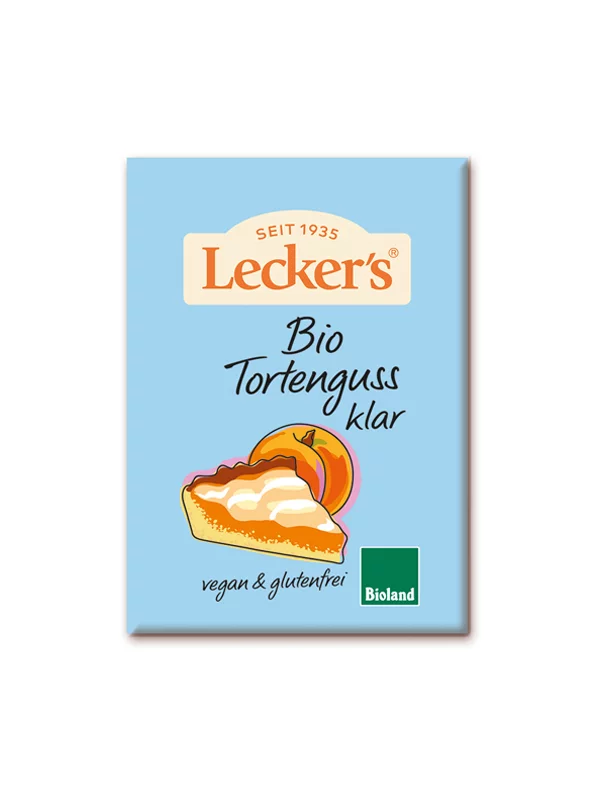 Lecker's Tortenguss klar – Bio in einer 2x15g Packung