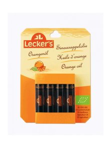 Lecker's Orangenöl kaltgepresst – Biologisch in einer 4x2ml Packung
