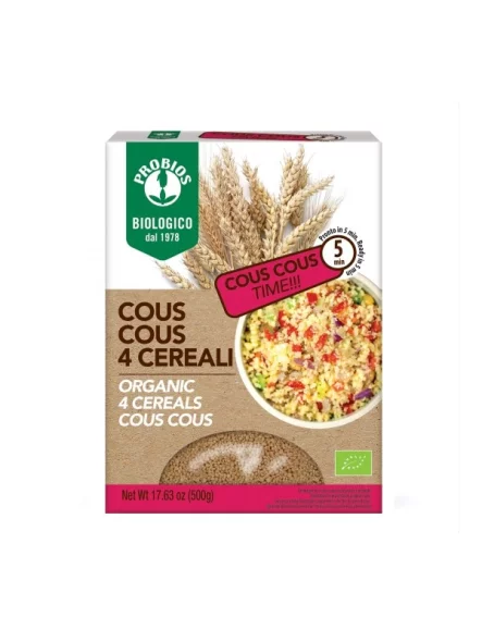 Couscous aus 4 Getreidesorten Biologisch 500g Probios