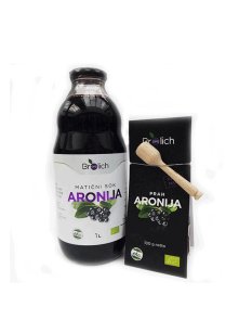 Aroniasaft 1L + Aroniatee 100g gratis Opg Brolich