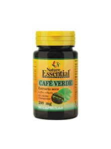 Nature Essential Grüner Kaffee 200mg (Trockenextrakt) mit 60 Kapseln in der Packung
