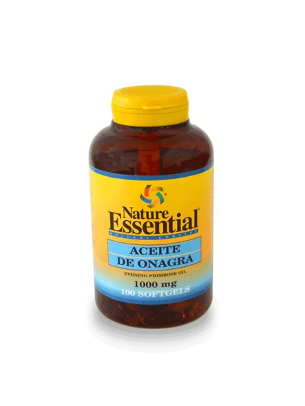 Nature Essential Nachtkerzenöl 1000mg – 100 Kapseln Packung