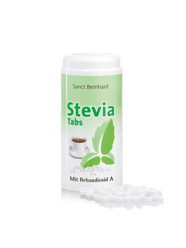 Stevia Tabletten mit Rebaudiosid A 600 Tabletten – 40g Kräuterhaus Sanct Bernhard