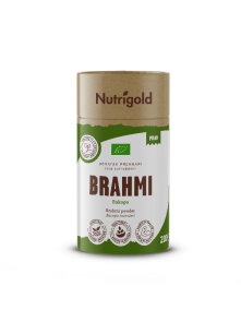 Nutrigold biologisches Brahmi Pulver in einer braunen 200 Gramm Packung