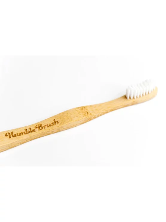 Humble Brush Bambuszahnbürste für Kinder Ultra Soft Weiß