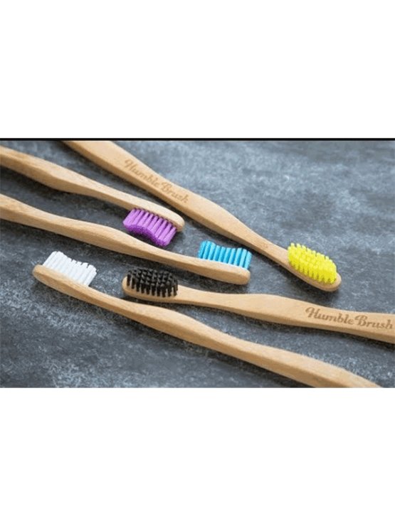 Humble Brush Bambuszahnbürste für Kinder Ultra Soft Blau