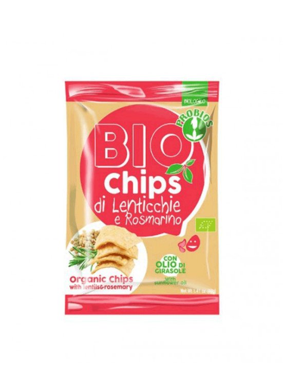 Chips mit Linsen und Rosmarin – Biologisch 40g Probios