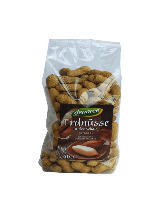 Erdnüsse in der Schale geröstet – Biologisch 330g Dennree
