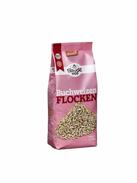 Bauck Mühle Buchweizenflocken Glutenfrei in einer Biologisch 250g Packung
