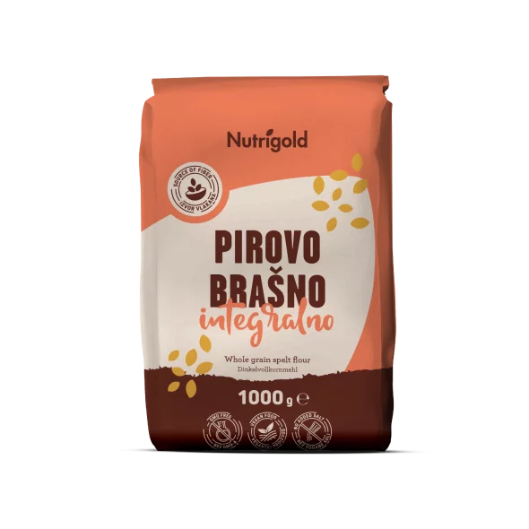 Nutrigold Dinkel-Vollkornmehl in einer 1000g Packung