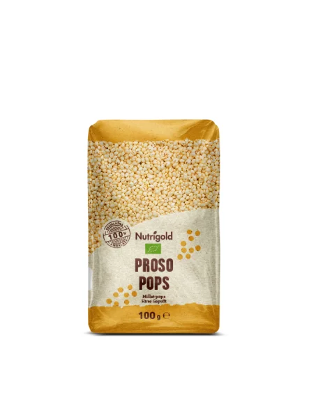 Nutrigold Hirse-Pops Biologisch in einer 100g Packung