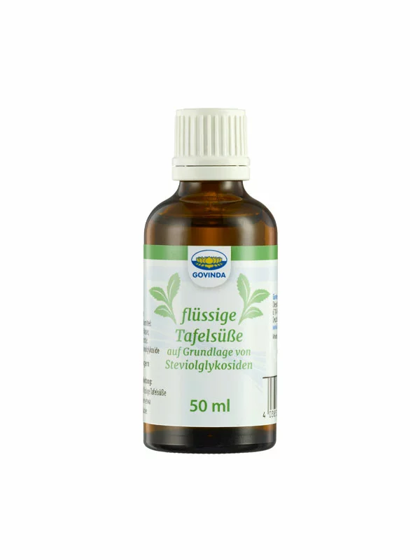 Govinda Stevia-Flüssigkeit in einer 50ml Flasche