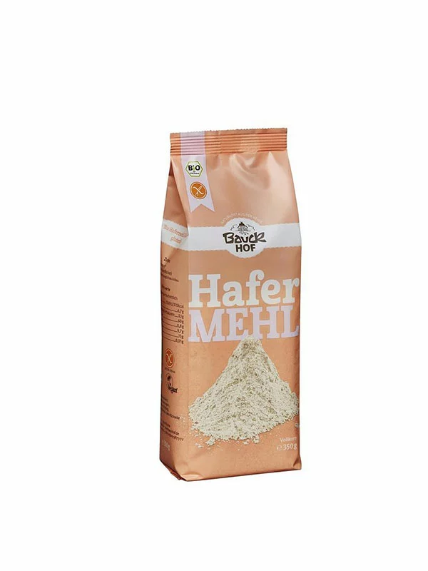 Bauck Mühle Hafermehl glutenfrei – Biologisch in einer 350g Packung