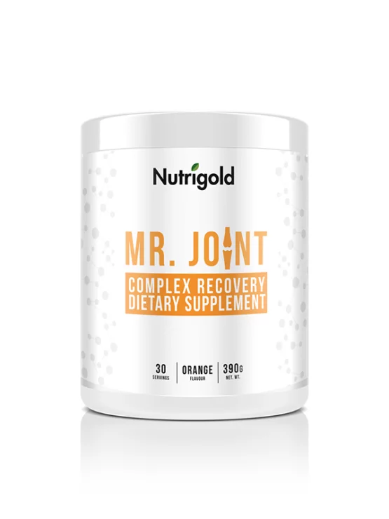 Nutrigold Mr. Joint - Getränk für die Gelenkgesundheit mit Vitaminen - Orange in einer 390 Gramm Packung