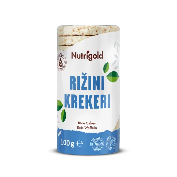 Nutrigold Reiswaffeln Natur - in einer 100g Packung