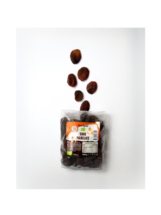 Nutrigold Getrocknete Aprikosen – Biologisch in einer 500g Packung