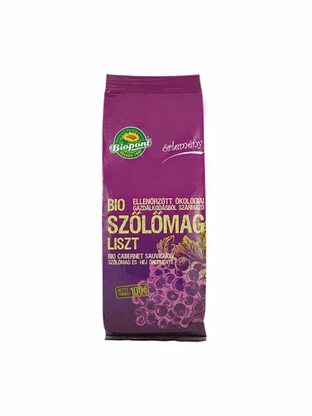 Biopont Schwarzes Traubenkernmehl - Biologisch in einer 100g Packung