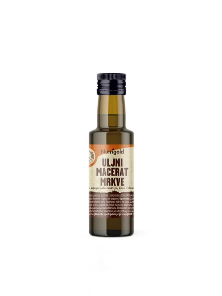 Nutrigold Karottenöl-Auszug in dunkler Glasflasche von 100 ml