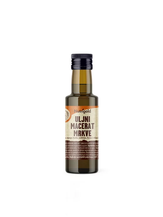 Nutrigold Karottenöl-Auszug in dunkler Glasflasche von 100 ml