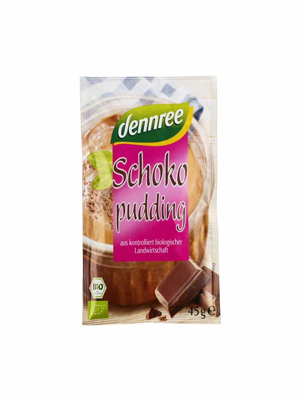 Dennree Schokopudding – Biologisch in einer 3x45g Packung