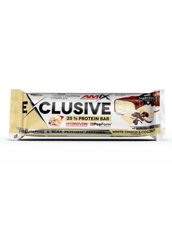Exclusive Proteinriegel – Weiße Schokolade & Kokos 40g Amix