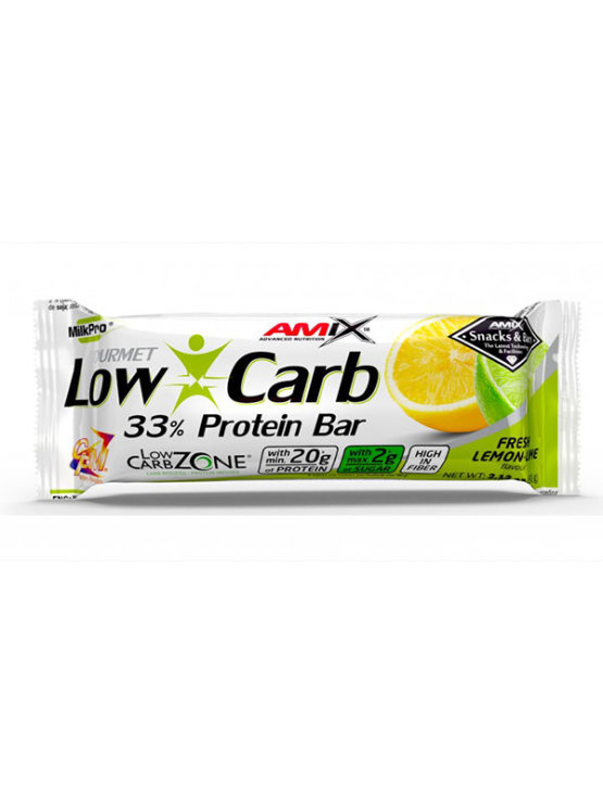 Low Carb 33% Proteinriegel – Zitrone und Limette 60g Amix