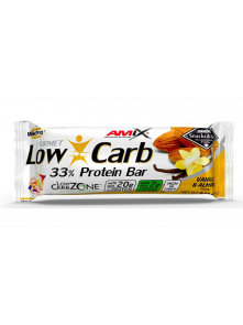 Low Carb 33% Proteinriegel – Vanille und Mandel 60g Amix