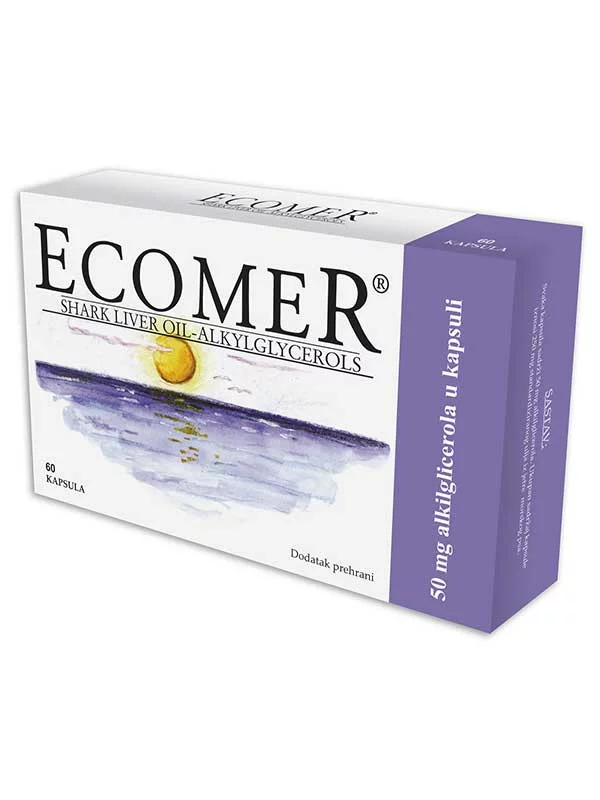 Ecomer Haifischleberöl Kapseln in einer 60 x 250mg Packung