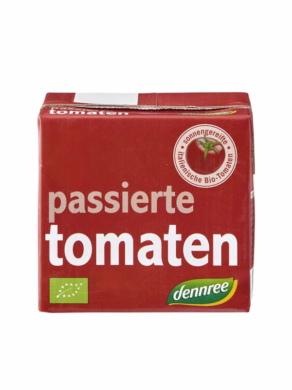 Dennree Passierte Tomaten - Biologisch in einer 500 Gramm Packung
