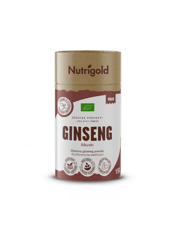 Nutrigold Sibirischer Ginseng im Kartonpackung mit 150 g.