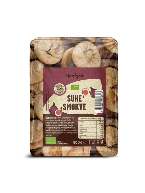 Nutrigold Getrocknete Feigen – Biologisch in einer 500g Verpackung