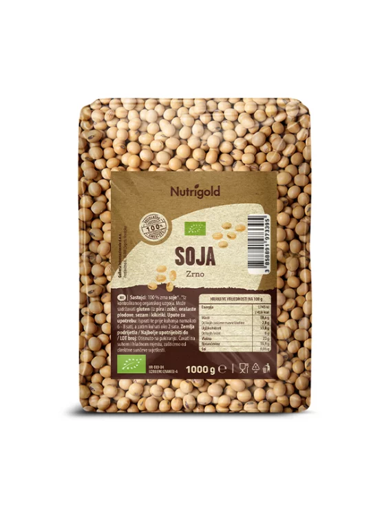 Nutrigold Soja – Biologisch in einer 1000g Packung