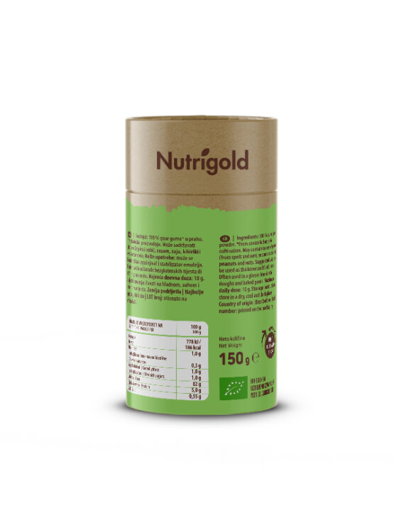 Nutrigold Guarkernmehl - Biologisch in einer 150 Gramm Packung
