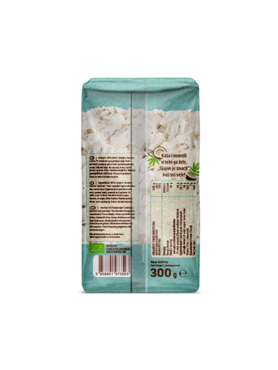 Nutrigold Kokoschips ungesüßt – Biologisch in einer 300 Gramm Packung