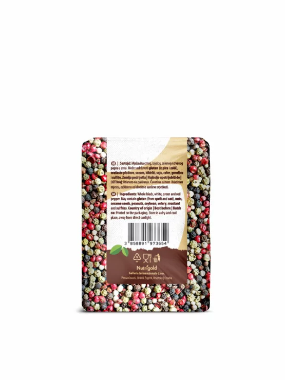 Mischung aus 4 Pfefferkörnern – 200g Nutrigold