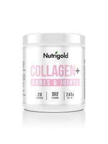 Nutrigold Kollagen+ Knochen und Gelenke – Für die Knochengesundheit Grüner Apfel in einer 245 Gramm Packung