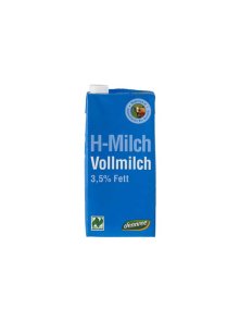 Dennree H-Milch 3,5% Fett – Biologisch in einer 1000ml Verpackung