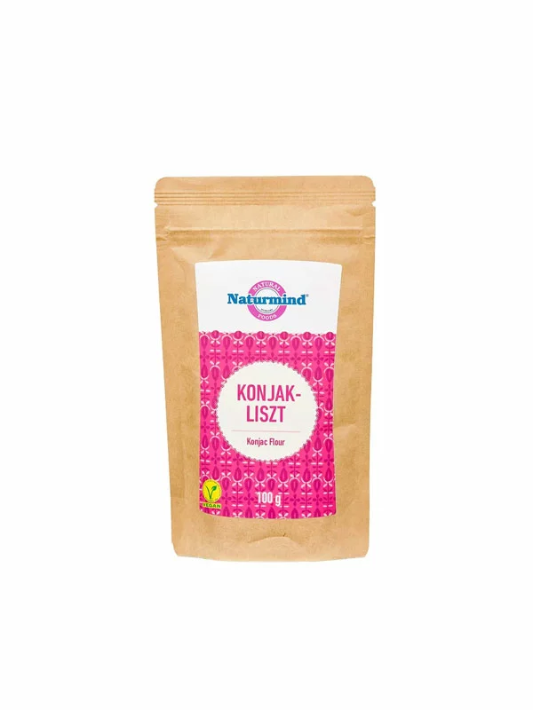 Naturganik Konjakmehl (Glucomannan) in einer 100g Packung