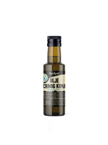 Nutrigold biologisches kaltgepresstes Schwarzkümmeröl in 100 ml-Glasflasche