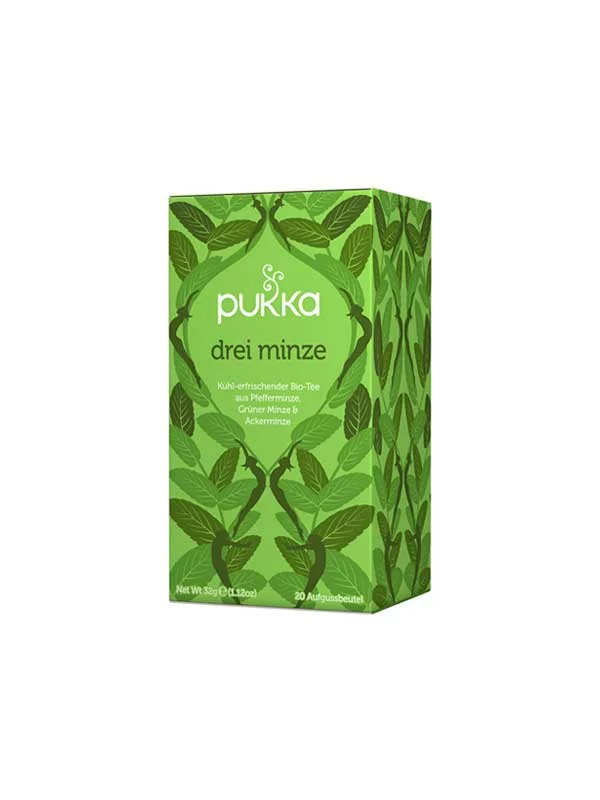 Pukka Minztee Kräutertee Drei Minze Biologisch in einer 32g Packung