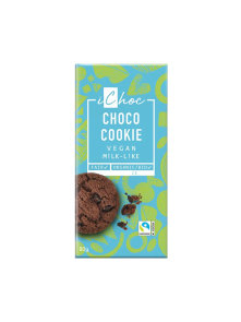 iChoc Veganer Schokoladen-Schoko-Keks – Biologisch in einer 80g Packung