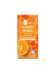 Vegane Schokolade Mandel & Orange – Biologisch 80g iChoc