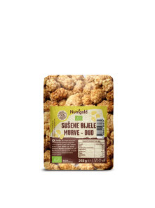 Nutrigold Getrocknete weiße Maulbeeren – Biologisch in einer 250g Verpackung