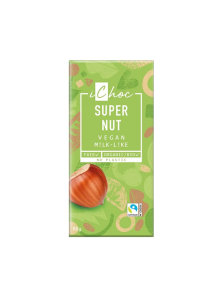 Vegane Supernussschokolade – Biologisch 80g iChoc