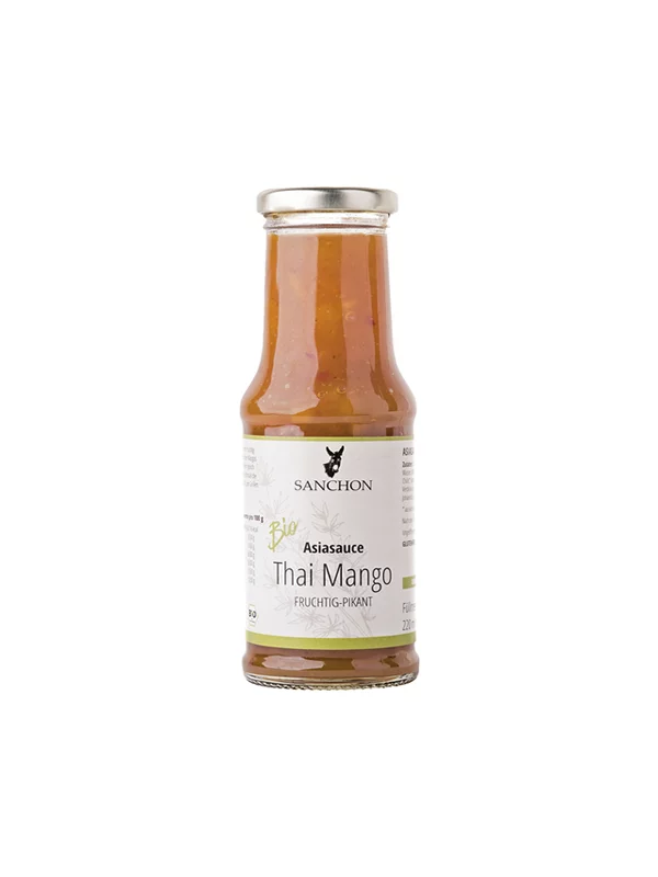 Sanchon Thai Mango Asiasauce – Biologisch in der 210ml Flasche