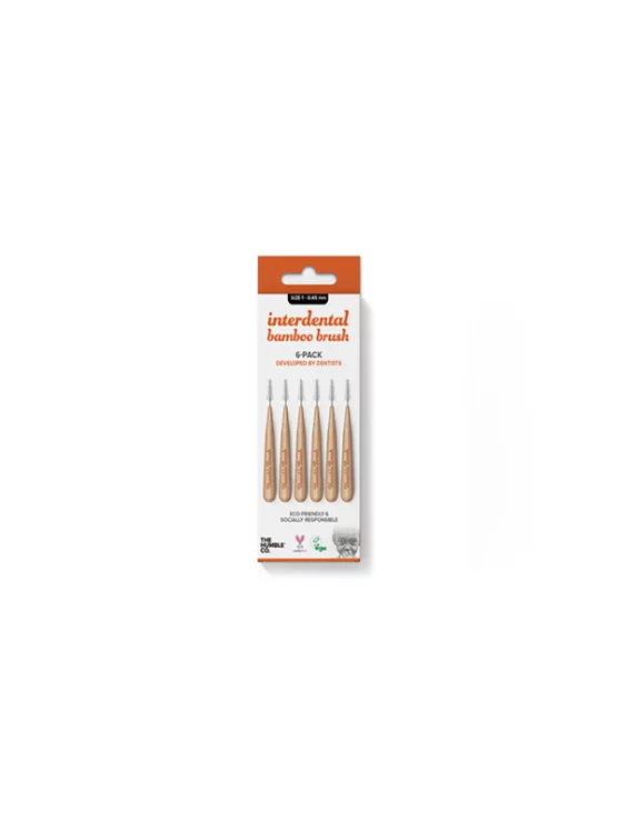 Interdentalbürste aus Bambus – 6 Stück 0,45mm Humble Brush