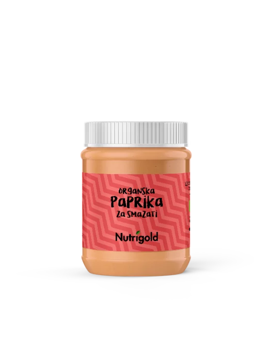 Nutrigold Veganer Aufstrich „Paprika za smazati“ – Biologisch in einer 135g Packung