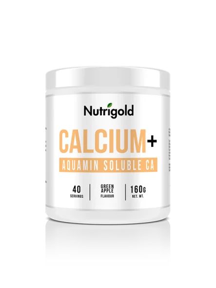 Nutrigold Calciumpulver Grüner Apfel in einer 160 Gramm Packung