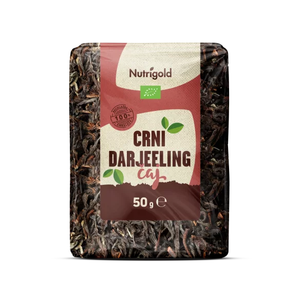 Nutrigold Schwarzer Tee Darjeeling Biologisch in einer 50 Gramm Packung